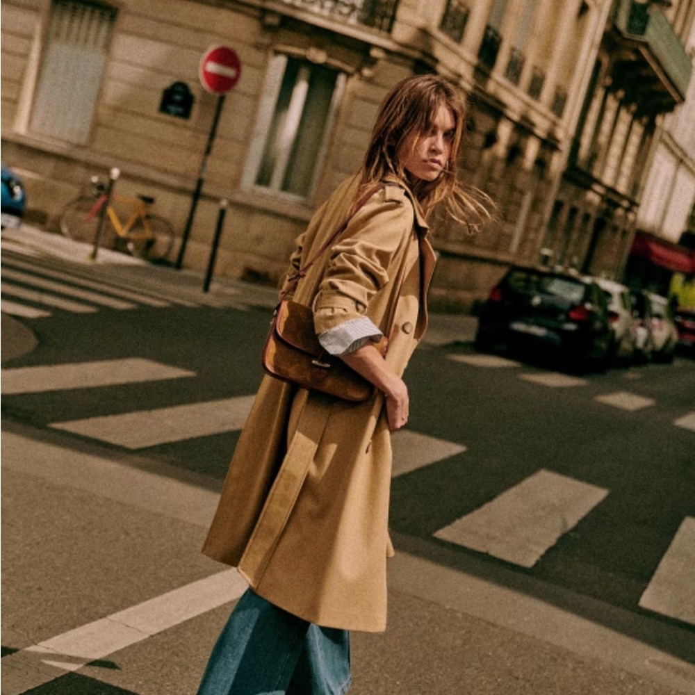 Sézane Scott Trench Coat new with tags size 36